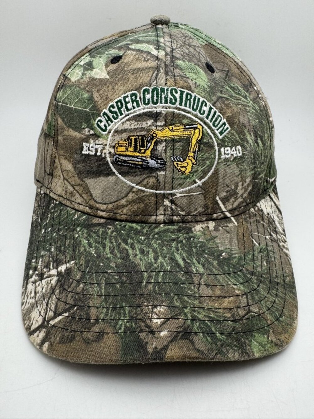 Casper Construction Camouflage Baseball Cap Hat Cap America Adjustable Excavator